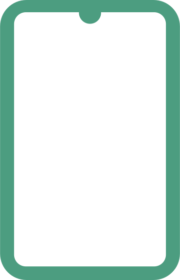 green smartphone PNG, SVG