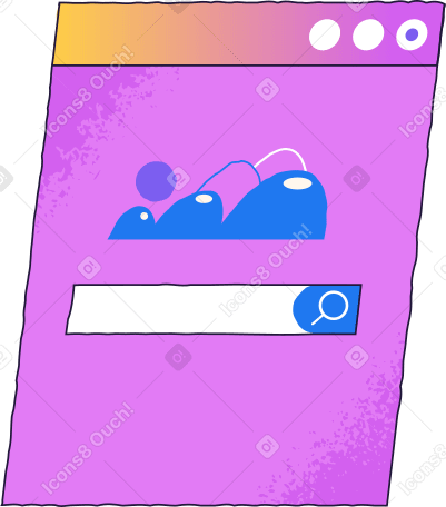 purple web page Illustration in PNG, SVG
