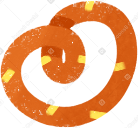 pretzel Illustration in PNG, SVG