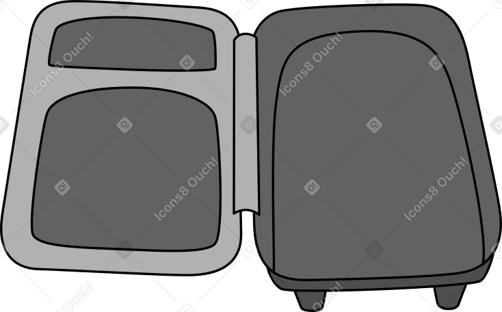 opened suitcase Illustration in PNG, SVG