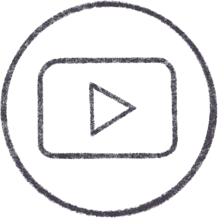 youtube icon in a circle Illustration in PNG, SVG