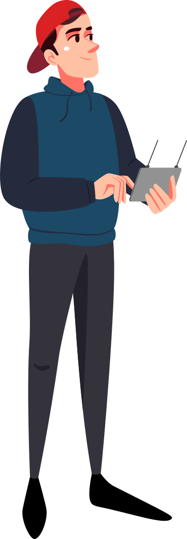 man with remote control PNG, SVG