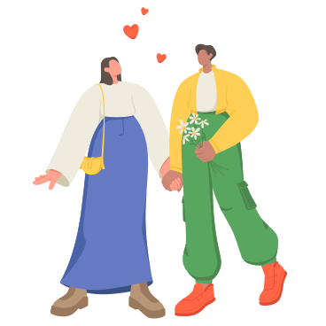 Couple amoureux le jour de la saint-valentin PNG, SVG