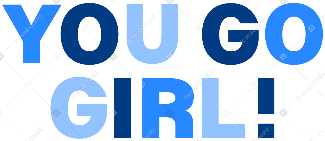 あなたが行く女の子をレタリング! PNG、SVG
