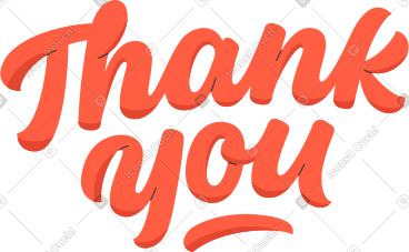 Lettering thank you PNG, SVG