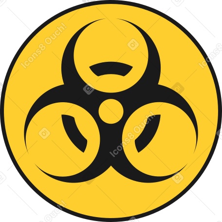 biohazard sign Illustration in PNG, SVG