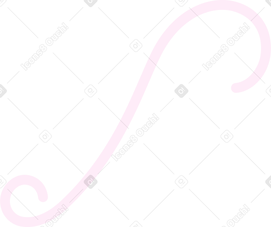 бежевая линия, изогнутая с двух сторон в PNG, SVG