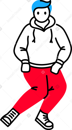 seated man with bent leg PNG, SVG