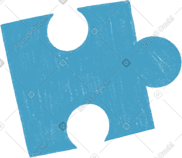 Blue puzzle PNG, SVG