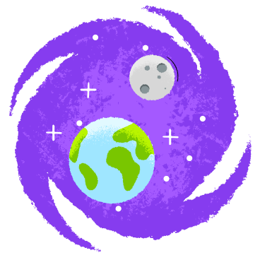 地球と月 PNG、SVG