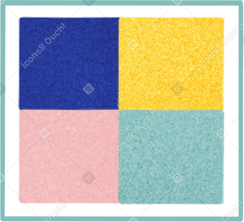 color palette  pieces Illustration in PNG, SVG