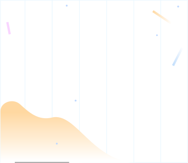 Gestreifter hintergrund mit gelben bergen und bunten linien PNG, SVG