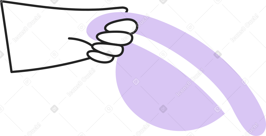 hand with hat Illustration in PNG, SVG