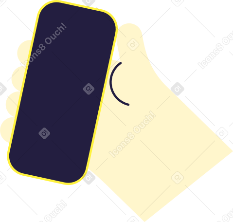 phone in hand Illustration in PNG, SVG
