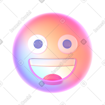 Abstract   emoji grinning face动态插图，格式有GIF、Lottie (JSON)、AE