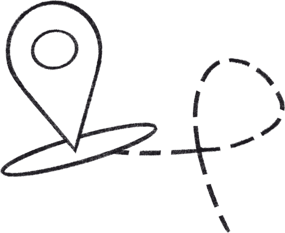 geolocation icon and route line PNG, SVG
