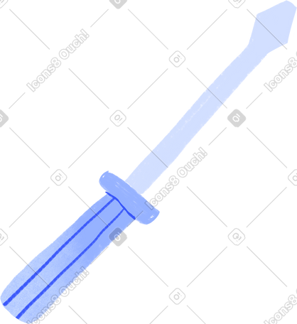 blue screwdriver PNG, SVG