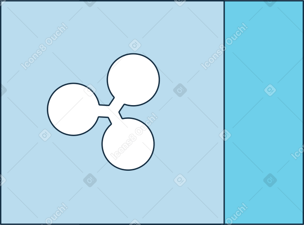 box with ripple sign PNG, SVG