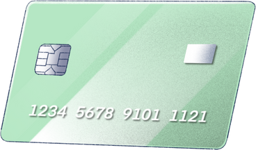 green bank card PNG, SVG