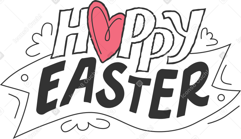 happy easter PNG, SVG