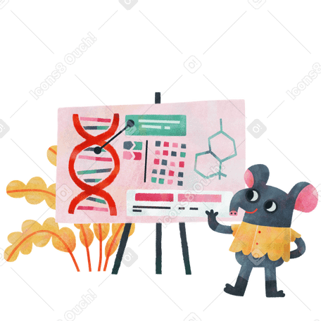 Biotech presentation Illustration in PNG, SVG