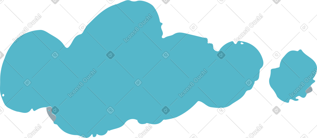 blue cloud PNG, SVG