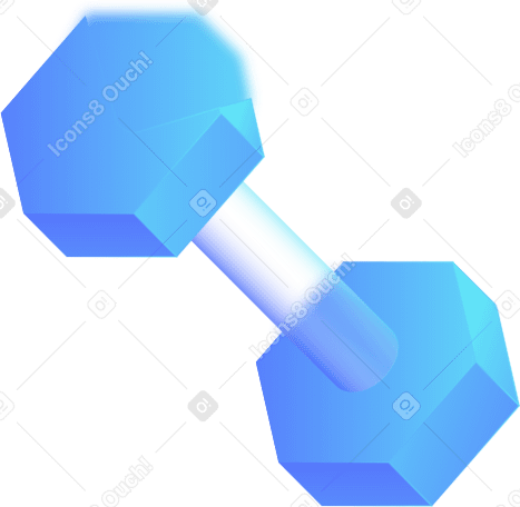 dumbbells with a transparent barrel PNG, SVG