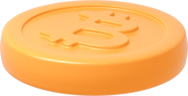 Крупный план биткойн-монеты в PNG, SVG