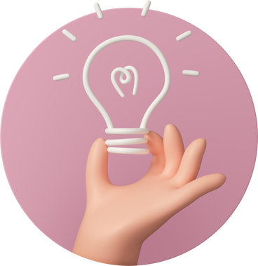 Hand holding idea lamp PNG, SVG