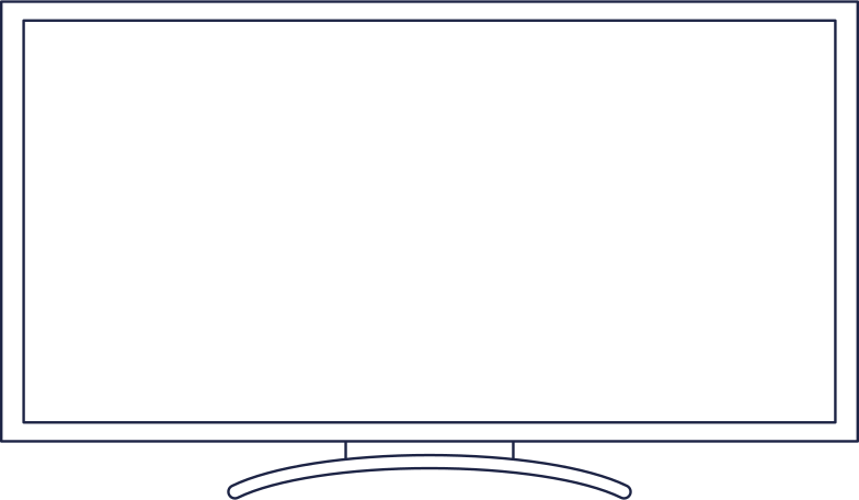 Tv Monitor Illustration In Png Svg