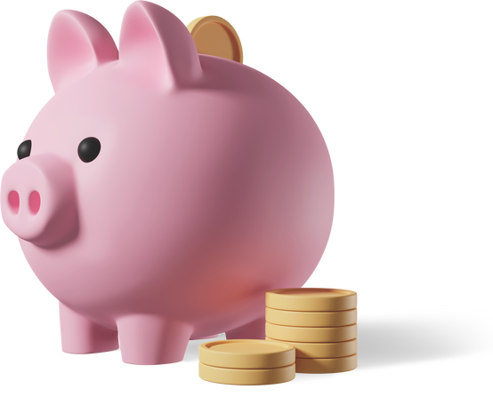 Piggy, bank, gold 3D illustration - Download on Iconfinder