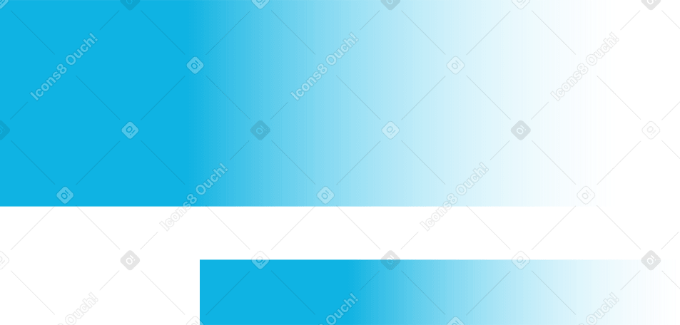 2 つの透明な青い長方形 PNG、SVG