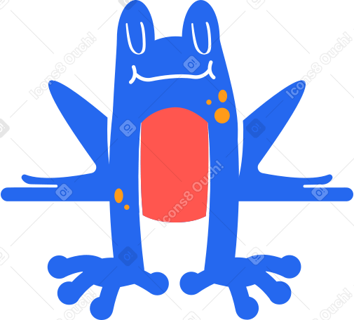 frog Illustration in PNG, SVG
