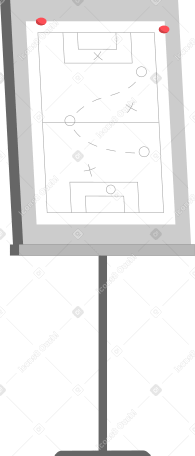 strategic plan in soccer Illustration in PNG, SVG