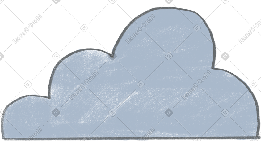 blue cloud PNG, SVG