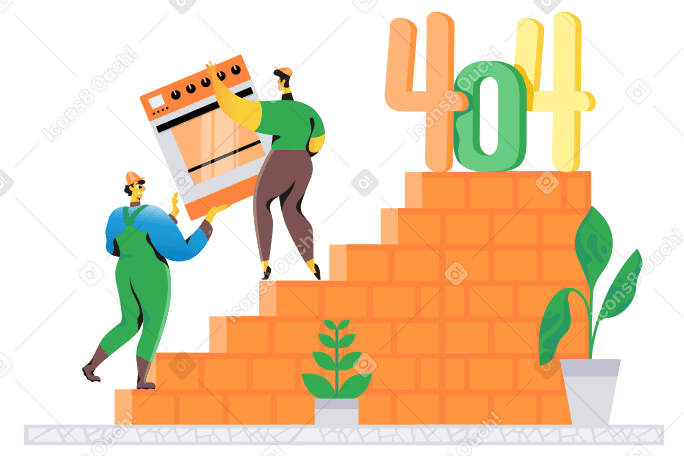 404 Illustration in PNG, SVG