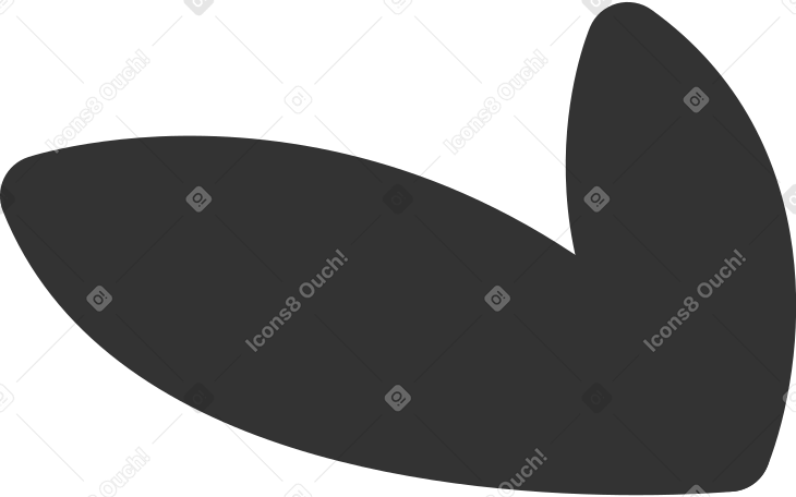 black two leaves Illustration in PNG, SVG
