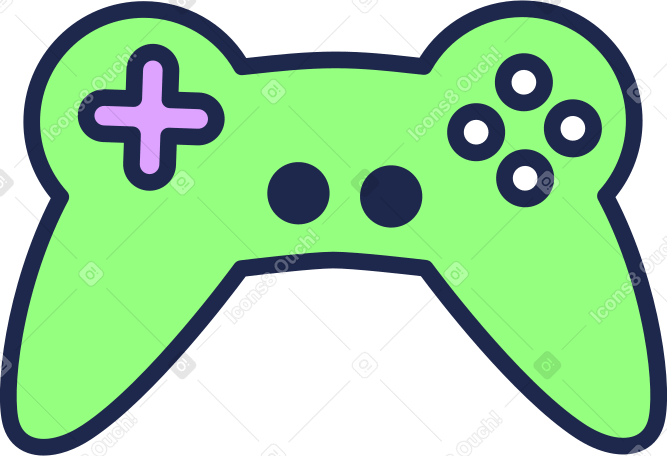 녹색 게임패드 PNG, SVG
