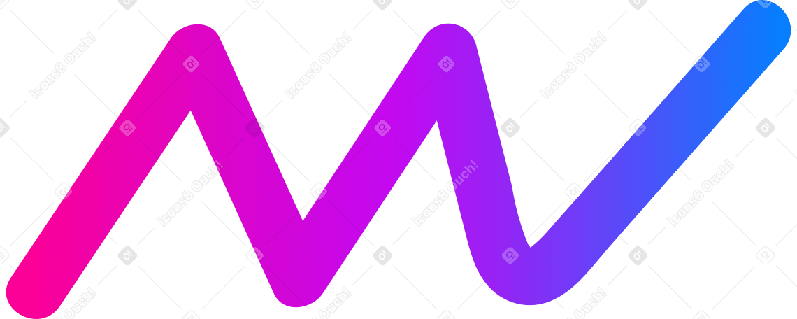 Ligne en zigzag PNG, SVG