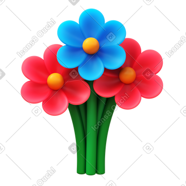 Flower bouquet PNG, SVG