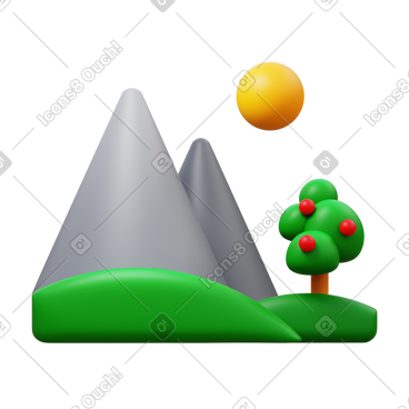 夏日风景 PNG, SVG