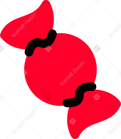 красная конфета в PNG, SVG