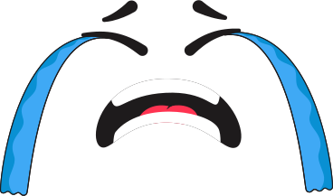 loudly crying emotion PNG, SVG