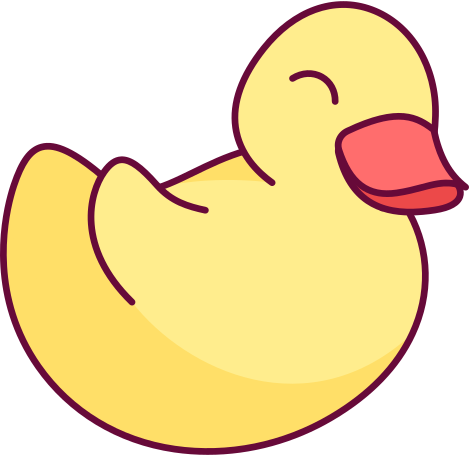 rubber duck for swimming Illustration in PNG, SVG