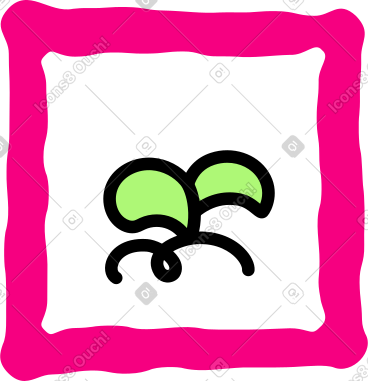 Painting with a flower PNG, SVG