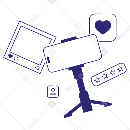 Digital content creation with smartphone  PNG, SVG