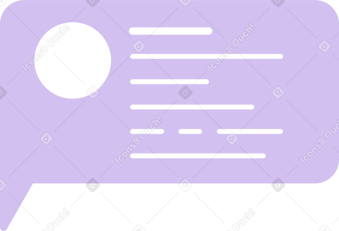 message Illustration in PNG, SVG