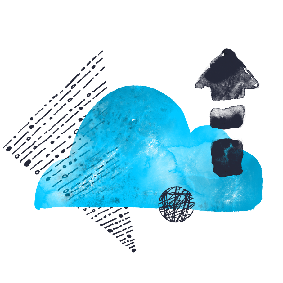 Cloud storage Illustration in PNG, SVG
