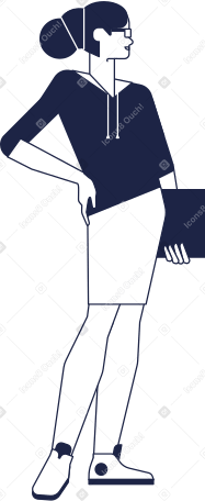 office woman Illustration in PNG, SVG
