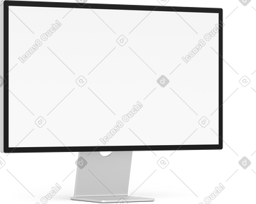 Side view computer monitor PNG, SVG